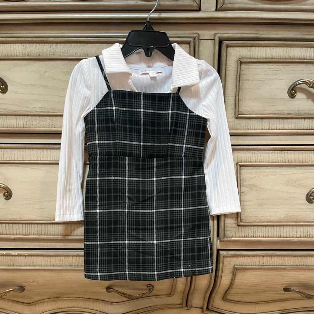 Plaid holiday dress